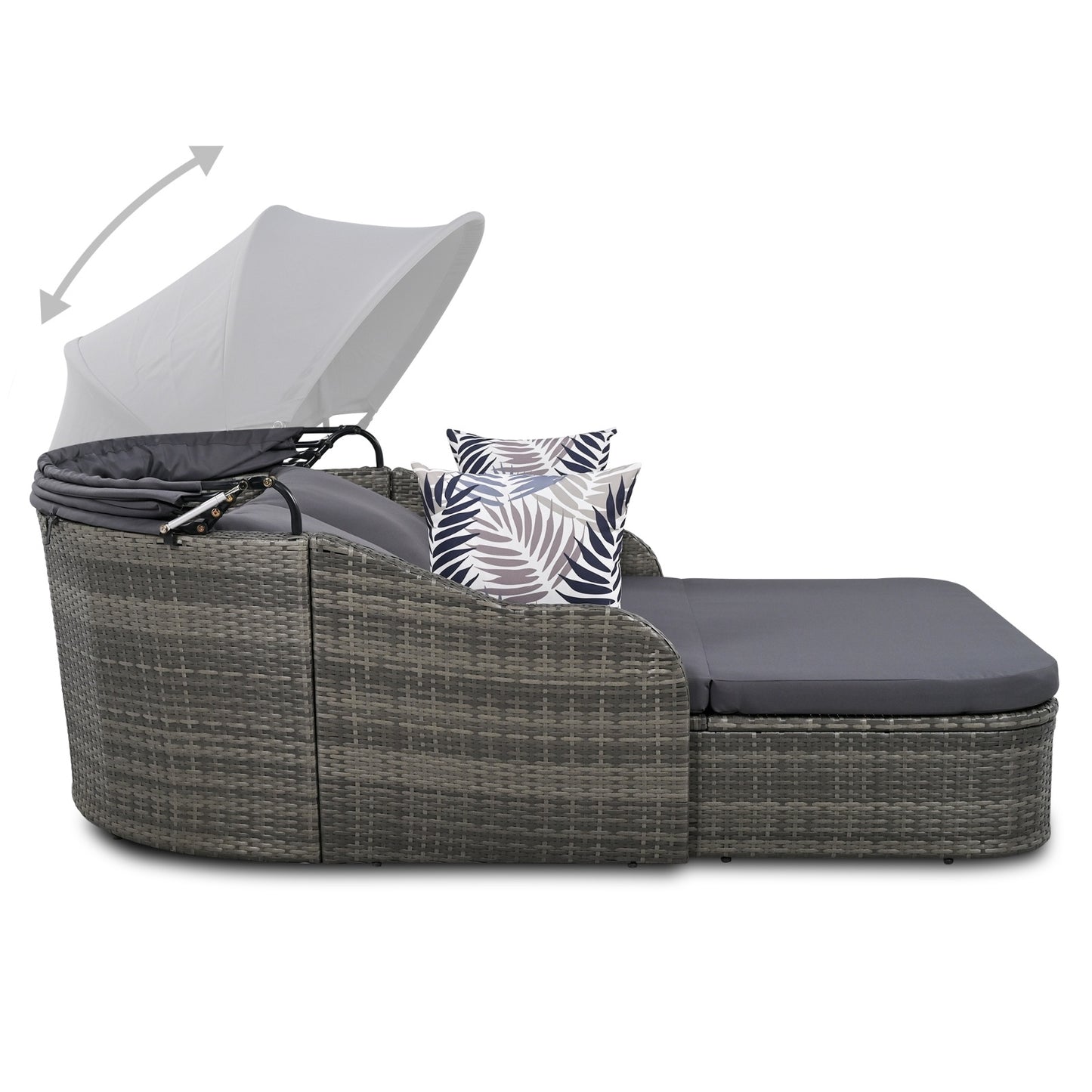 Outdoor Sunbed w/ Canopy