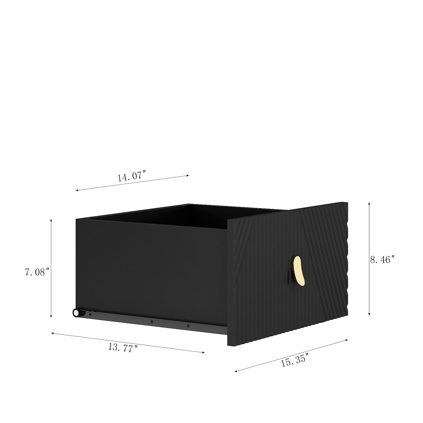 Elegant Fluted Sideboard Cabinet With Led Lights