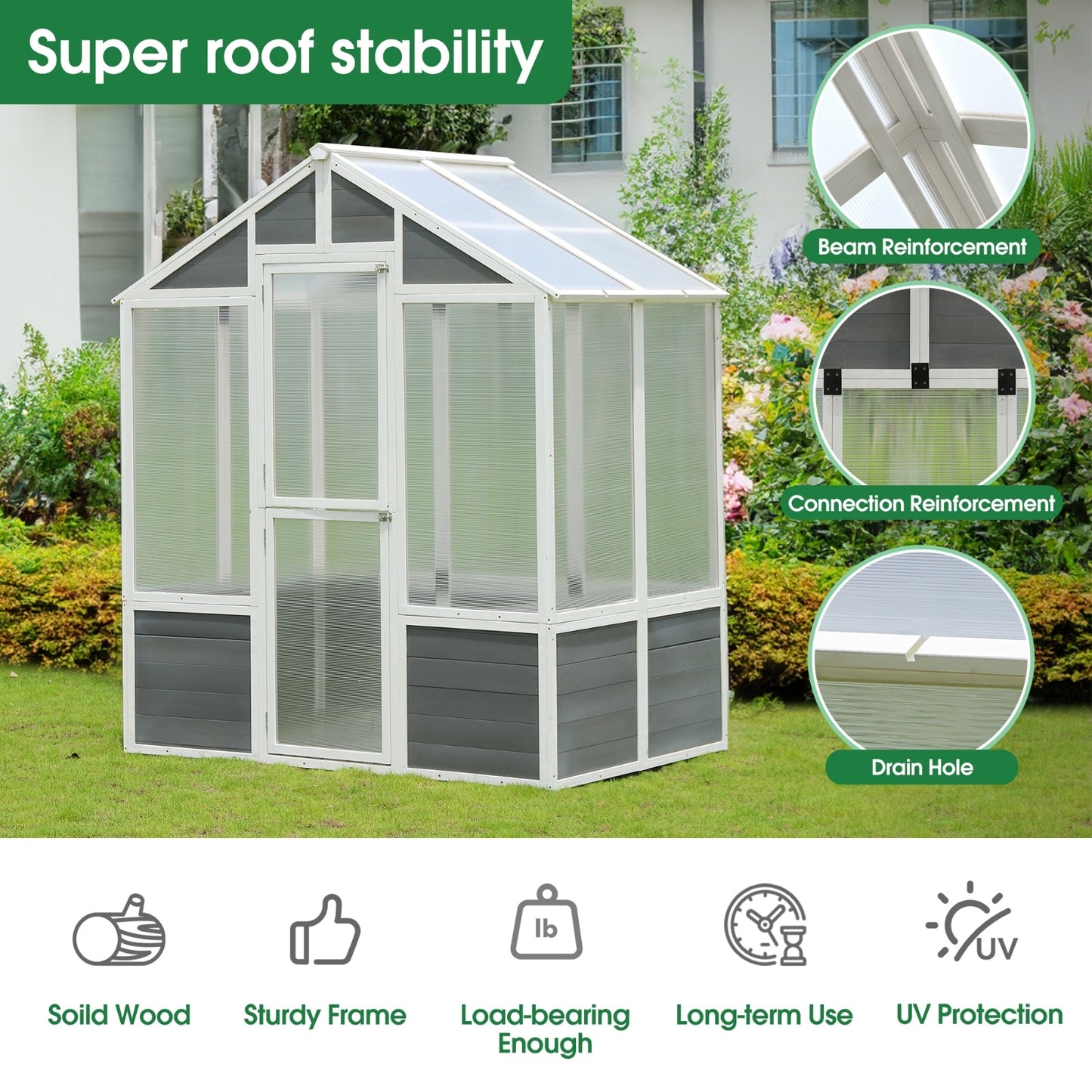 Walk-In Polycarbonate Greenhouse