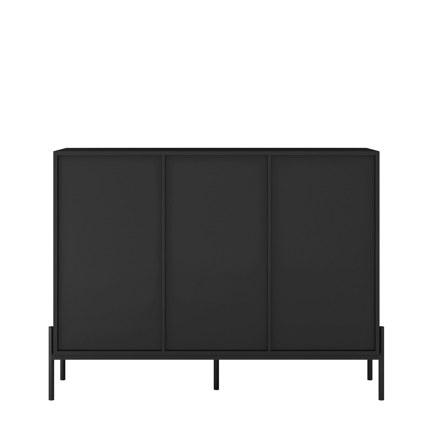 Elegant Fluted Sideboard Cabinet With Led Lights