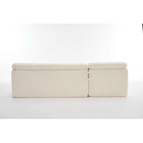 White Sofa Chaise Lounge