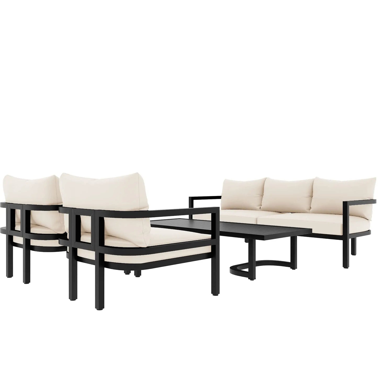 All-Weather Patio Set w/ Coffee Table and Cushions