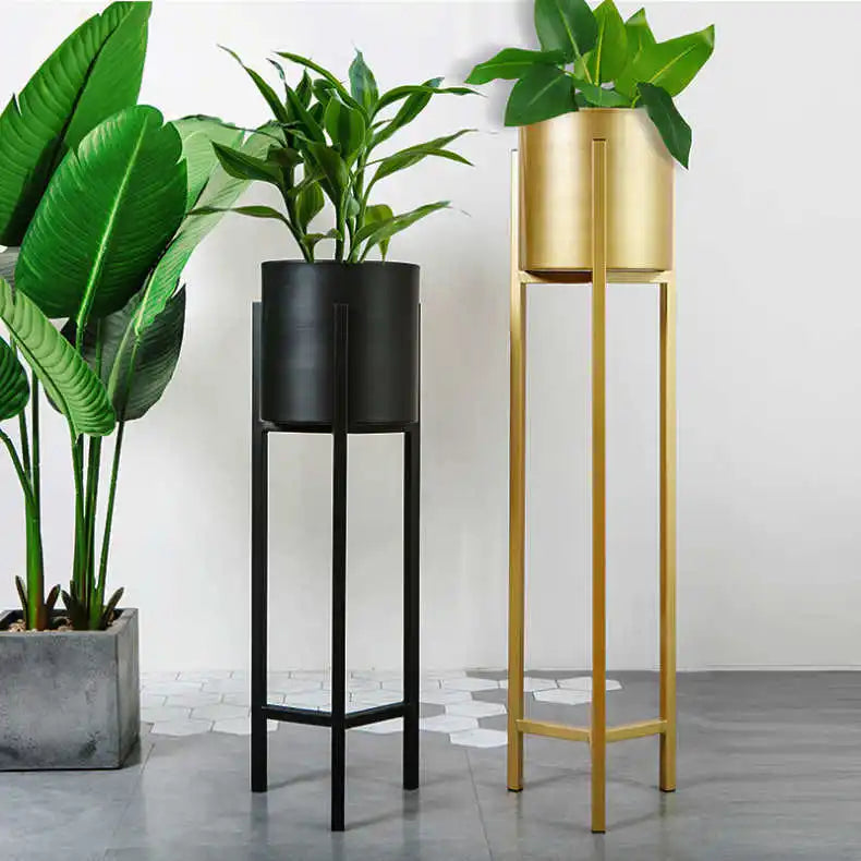 Gold Flower Pot Stand