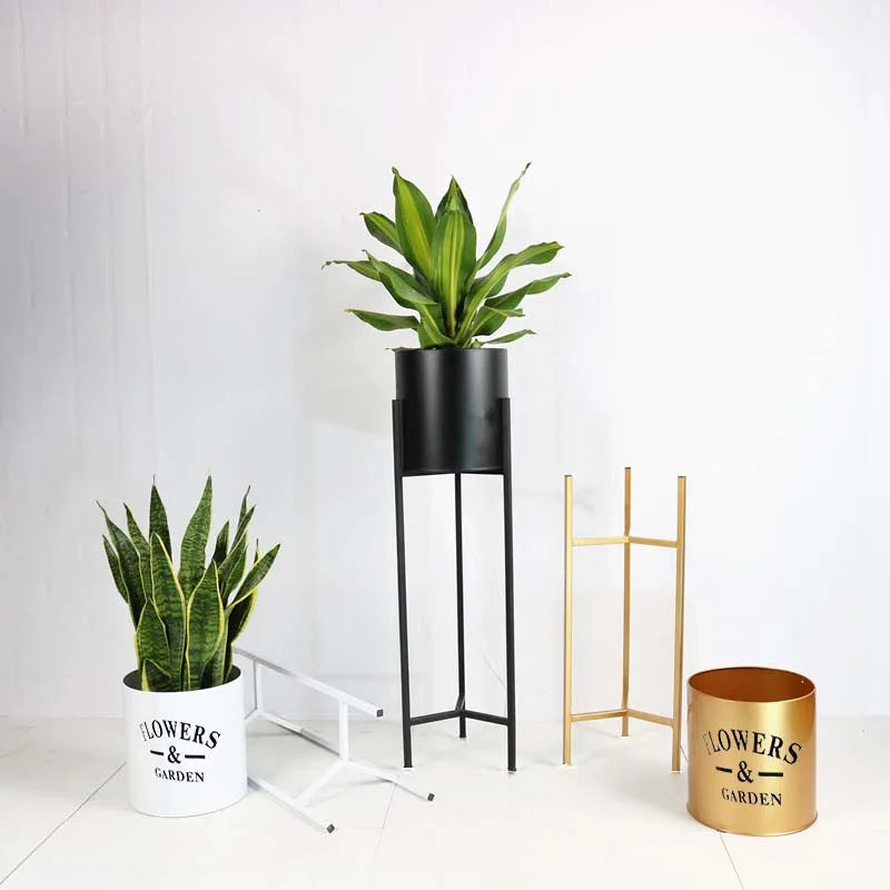 Gold Flower Pot Stand