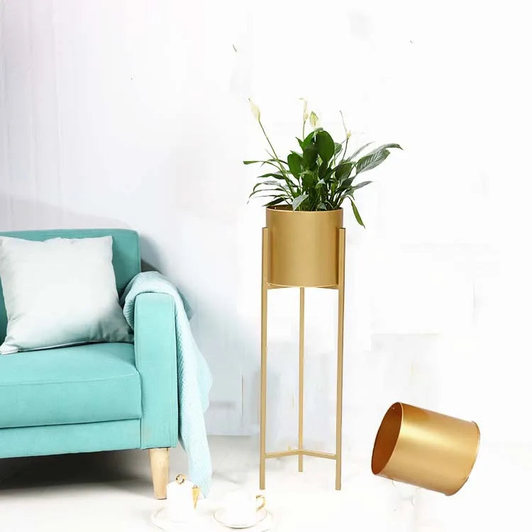 Gold Flower Pot Stand