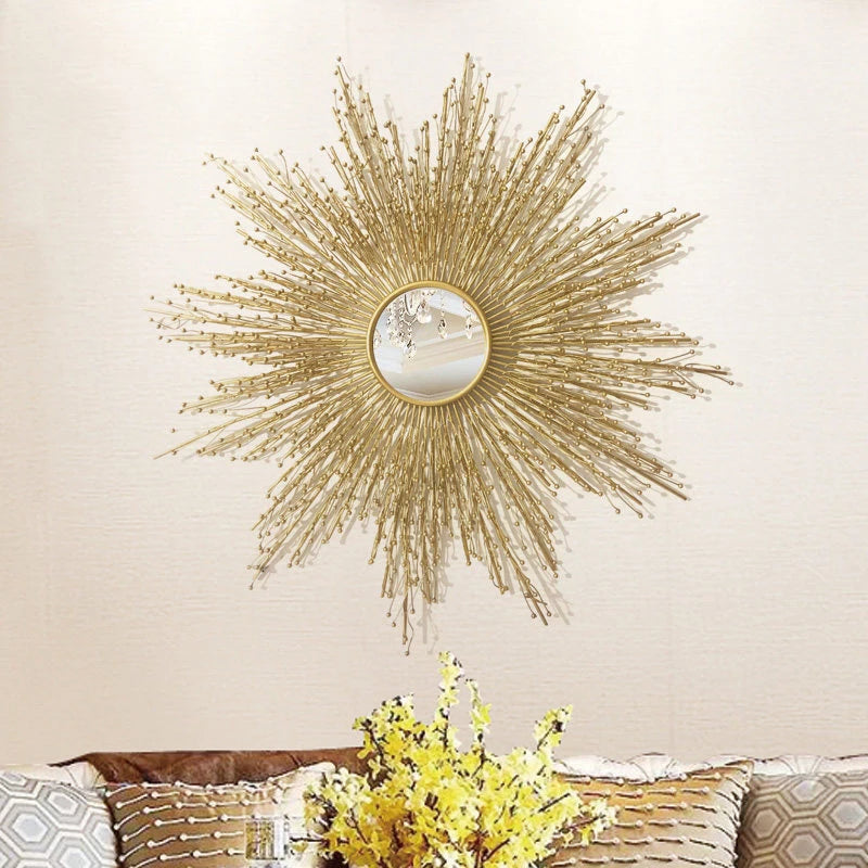 Decorative Wrought Iron Mirror Wall Mirror