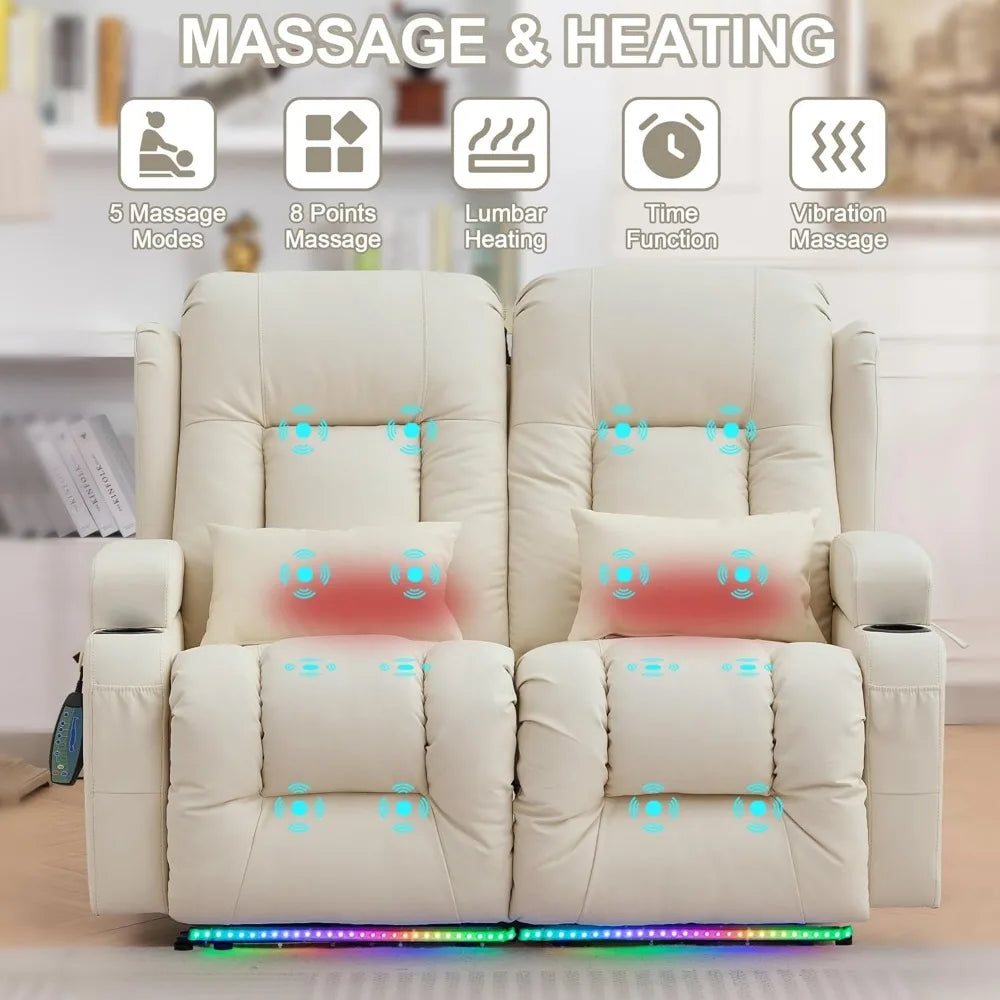 Home Theater Seat w/Massage & Heat