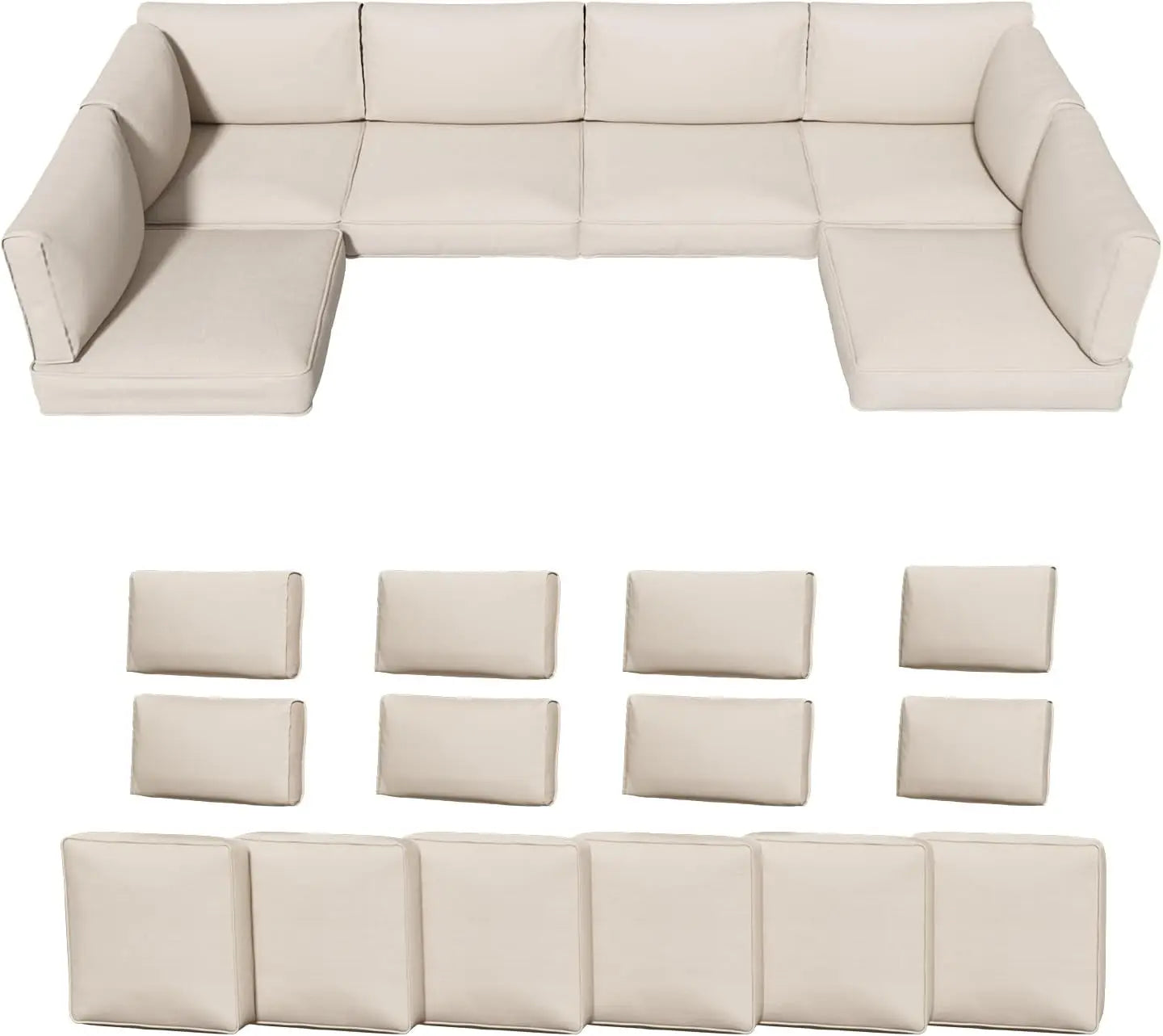 14 Piece Outdoor Cushions for Patio Furniture
