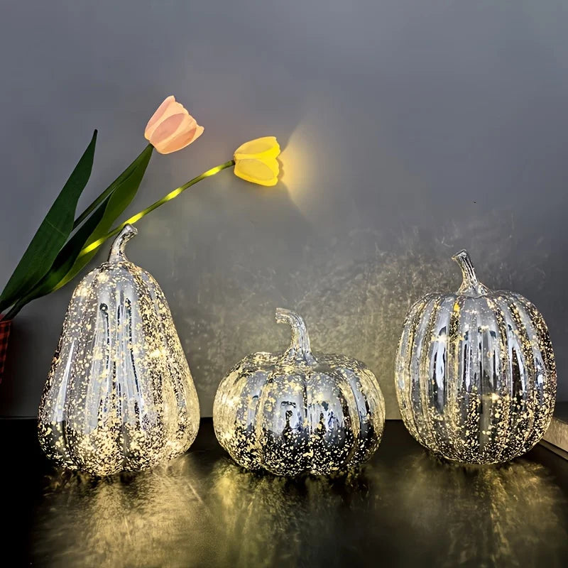 3-Piece Decorative Pumpkin Light Set
