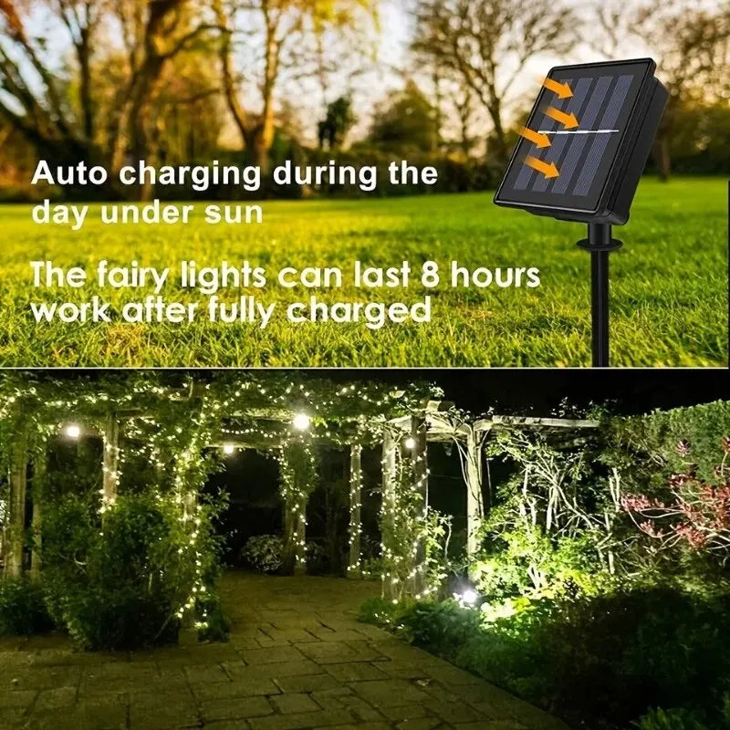1 Set of Solar Christmas Lights