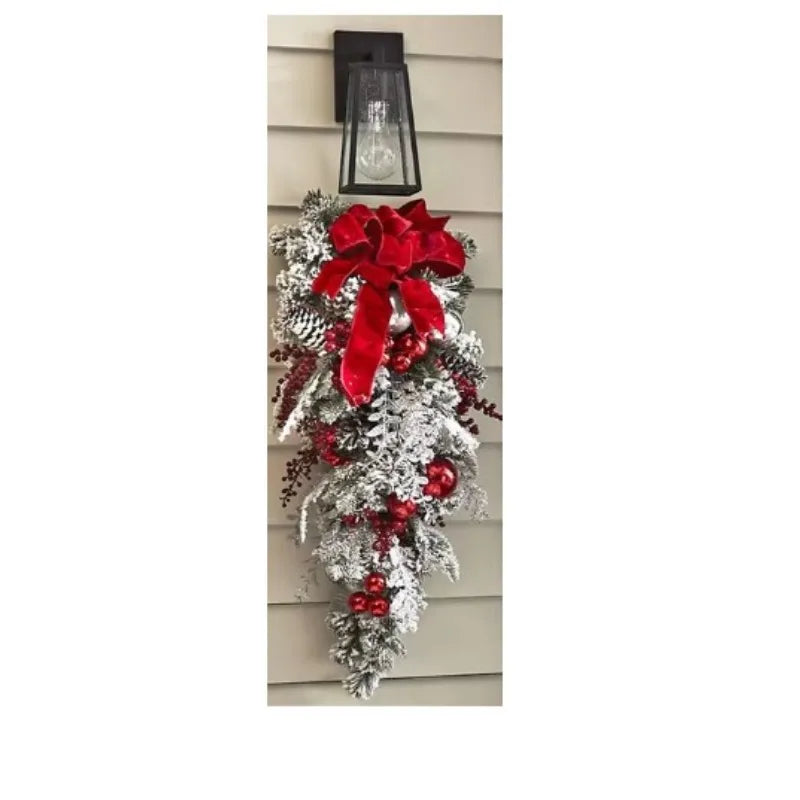 Flocking Garland Christmas Decoration