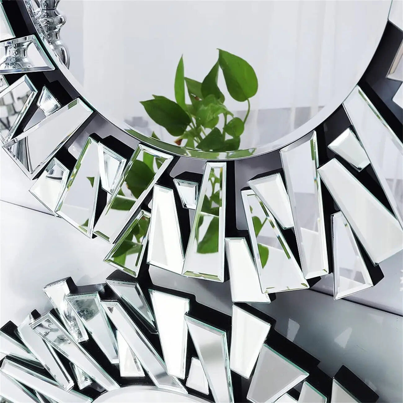 Silver Starburst Wall Mirror