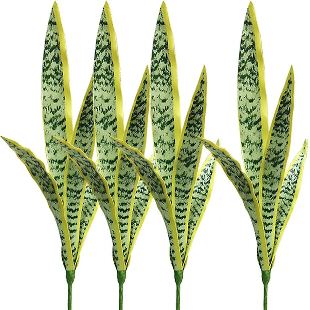 4 Piece Artificial Snake Faux Plants 30 Inches Tall