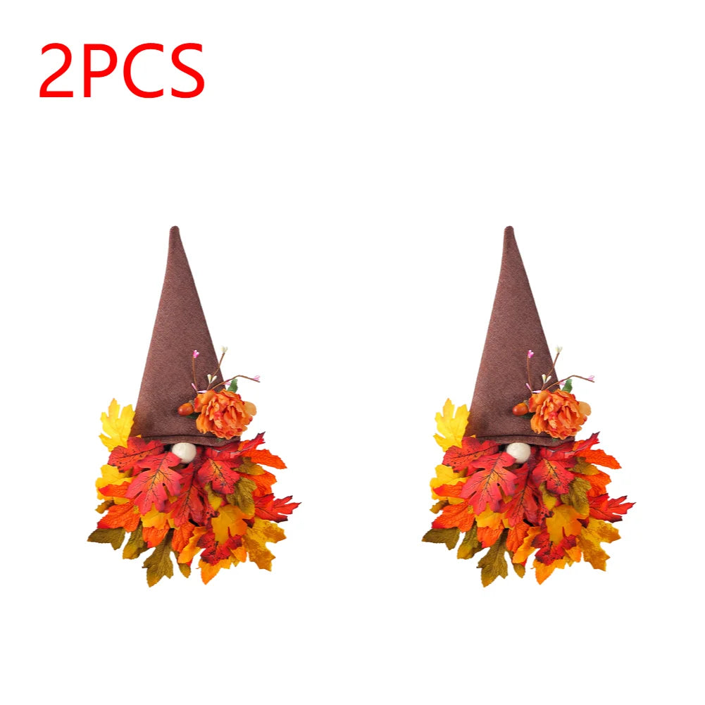 Fall Gnome Harvest Festival Decorative Wreath