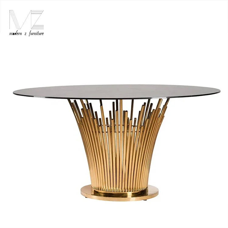 Luxurious Artificial Faux Marble Dining Table
