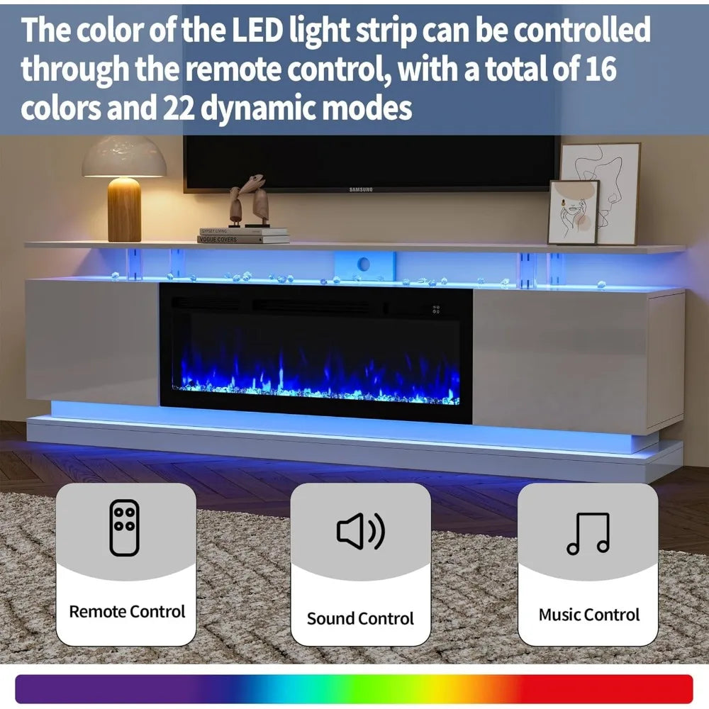 Electric Fireplace TV Console for TVs up to 70"