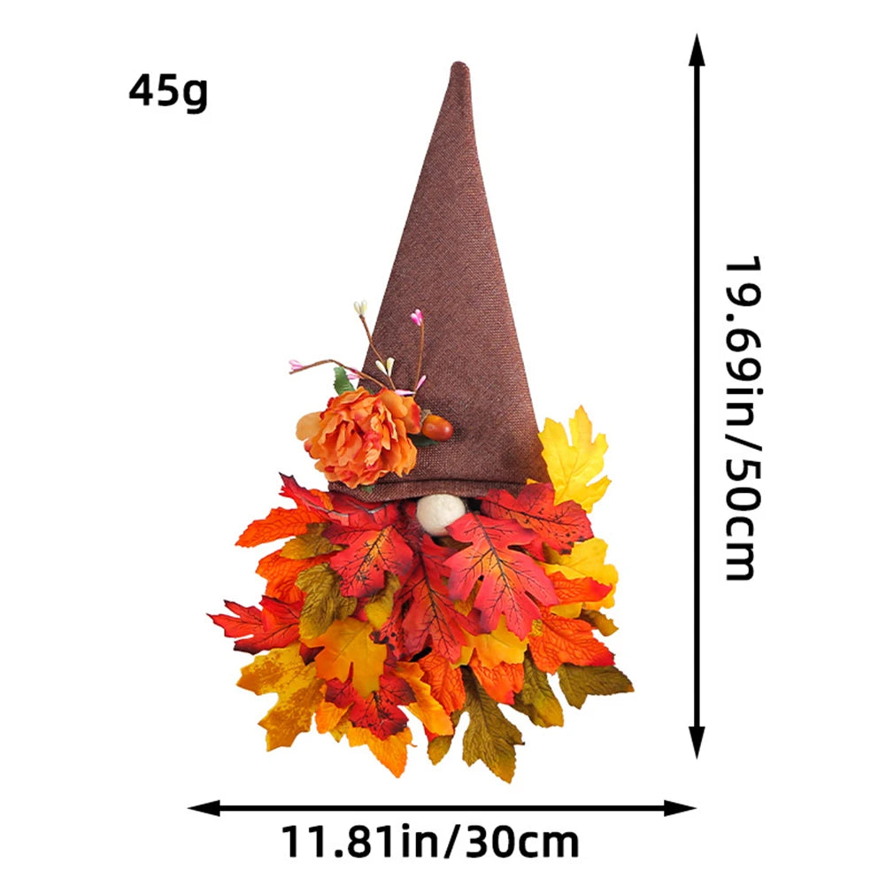 Fall Gnome Harvest Festival Decorative Wreath