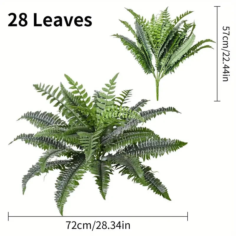Realistic Boston Fern Porch Flower Decor