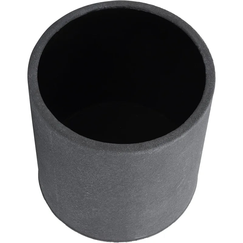 Dark Gray and Gold Metal Planter Pot Stands (Set of 2)