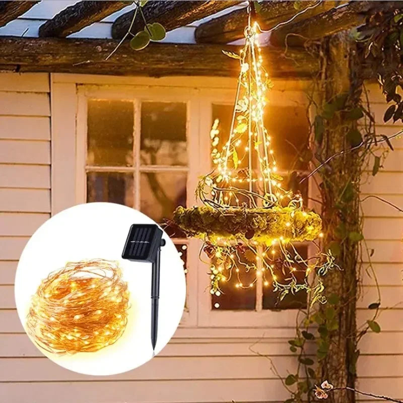 100 LED Christmas Waterproof Copper Wire String Lights