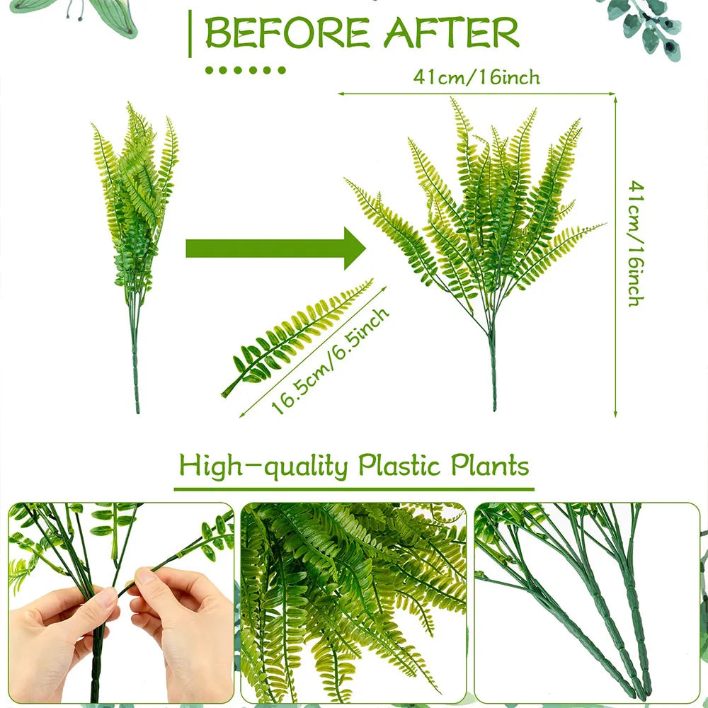 Indoor/Outdoor Boston Ferns Artificial Plants