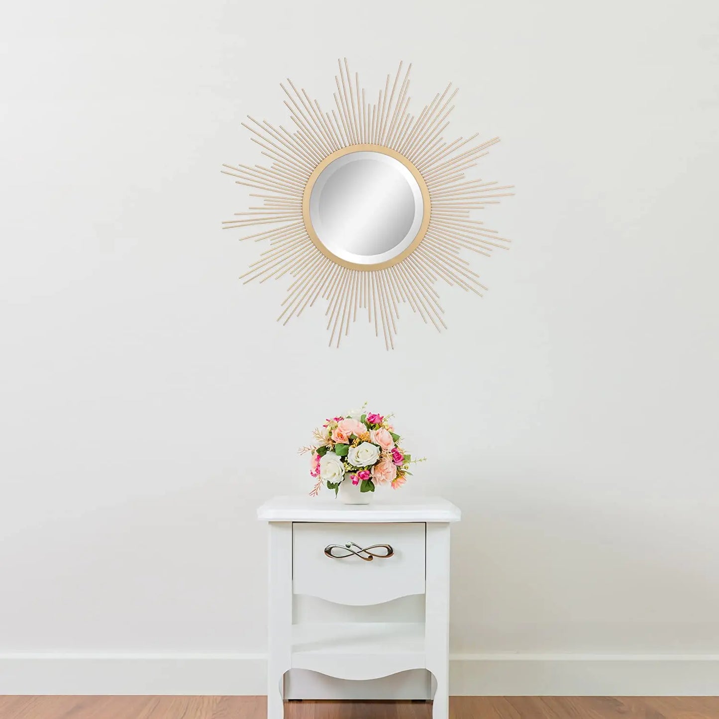 Golden Sunburst Wall Decorative Wall Mirror