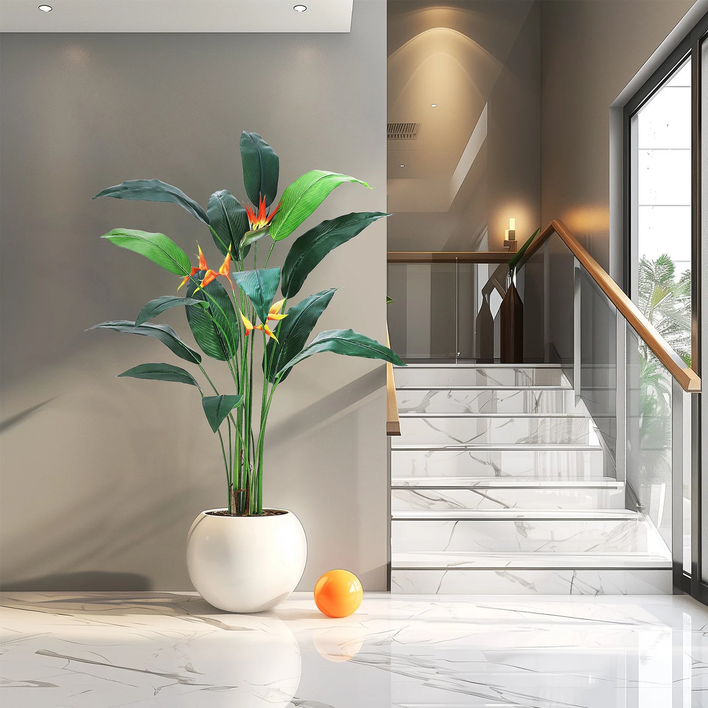 Indoor/Outdoor Artificial Bird of Paradise Plant 6FT(72in)