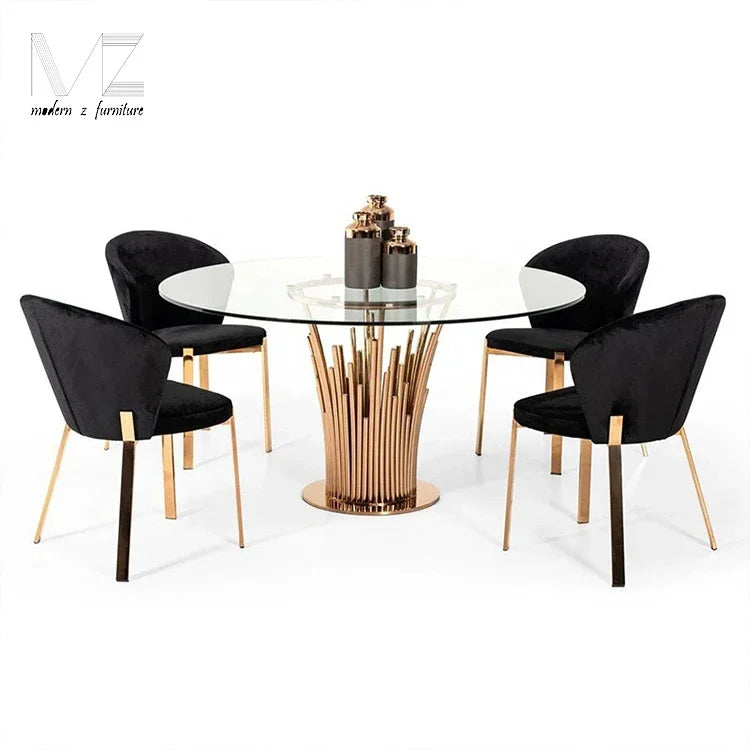 Luxurious Artificial Faux Marble Dining Table