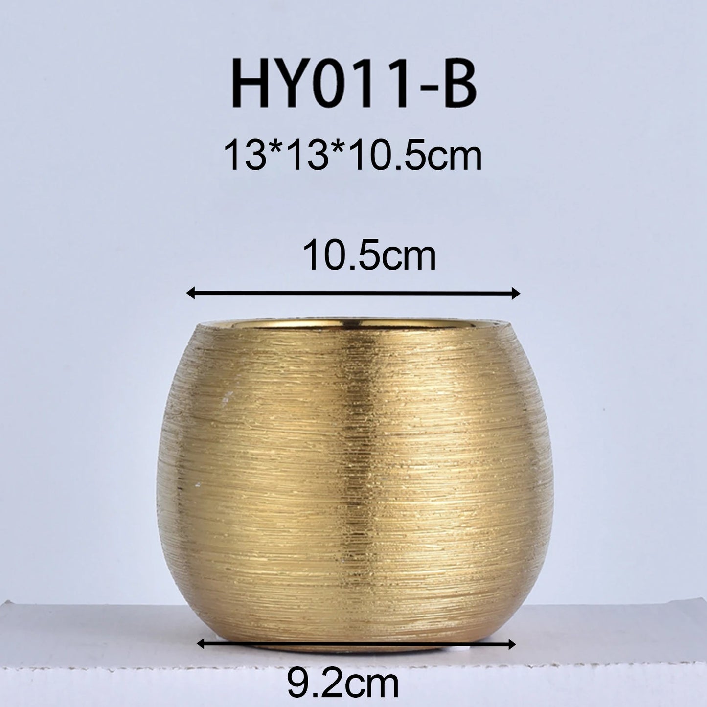 Gold Ceramic Flower Pot Container