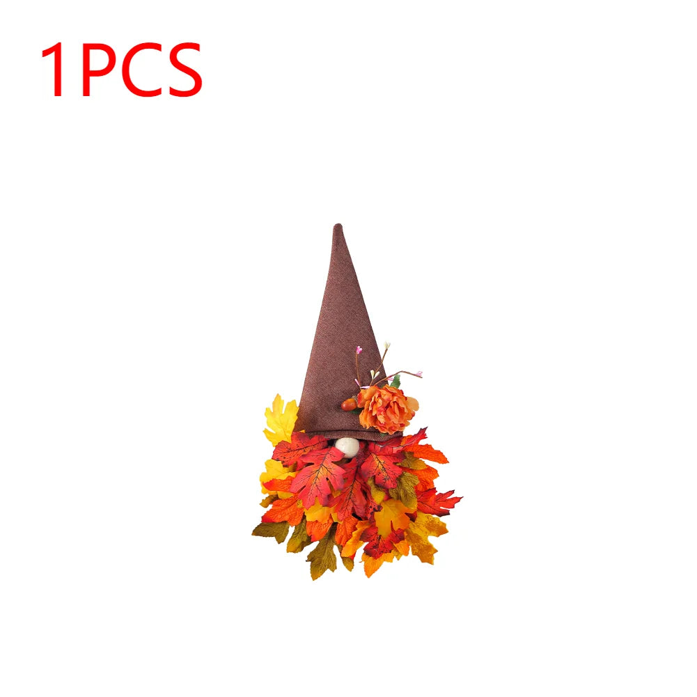 Fall Gnome Harvest Festival Decorative Wreath