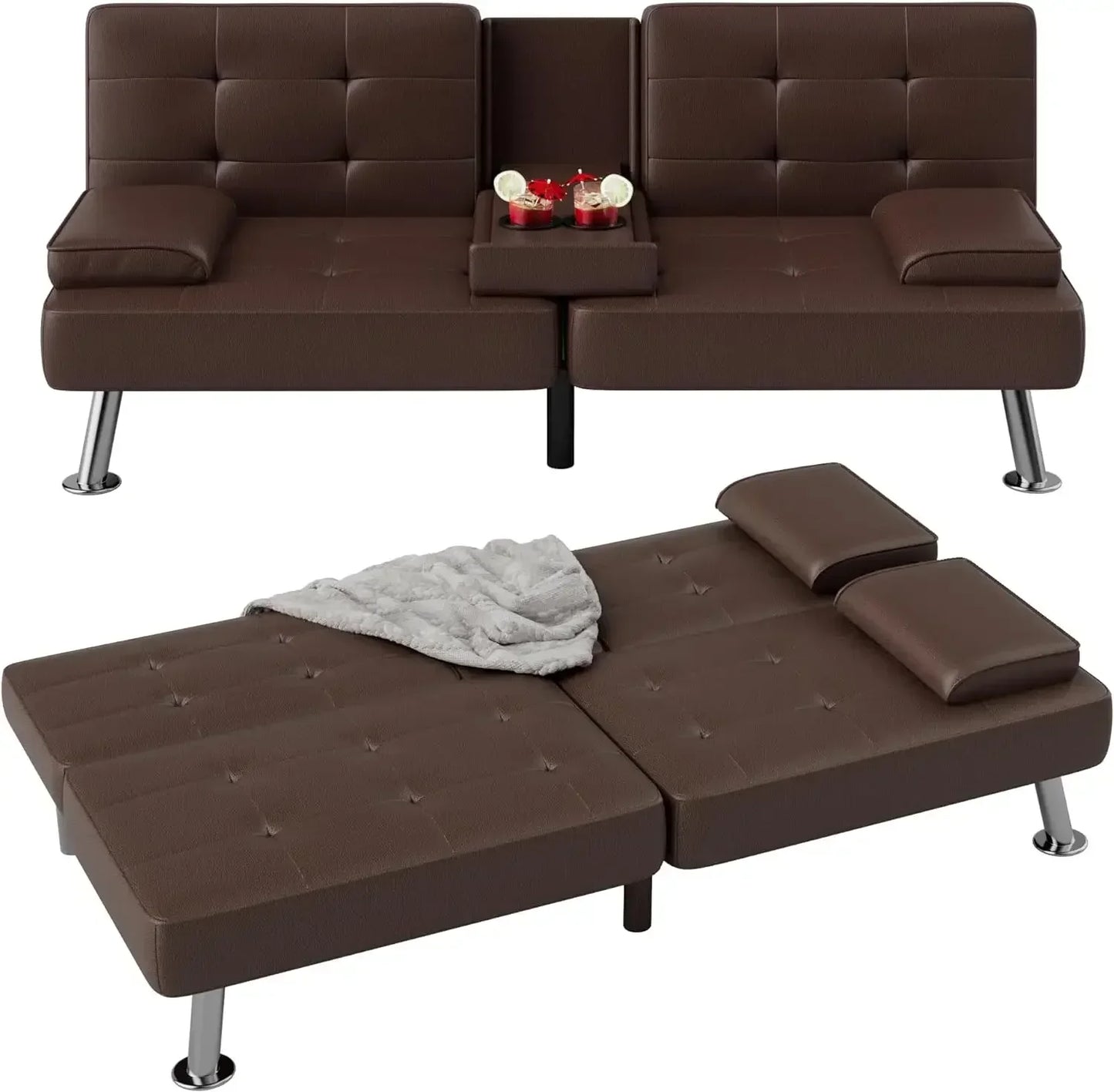Cozy Faux Leather Recliner Lounger