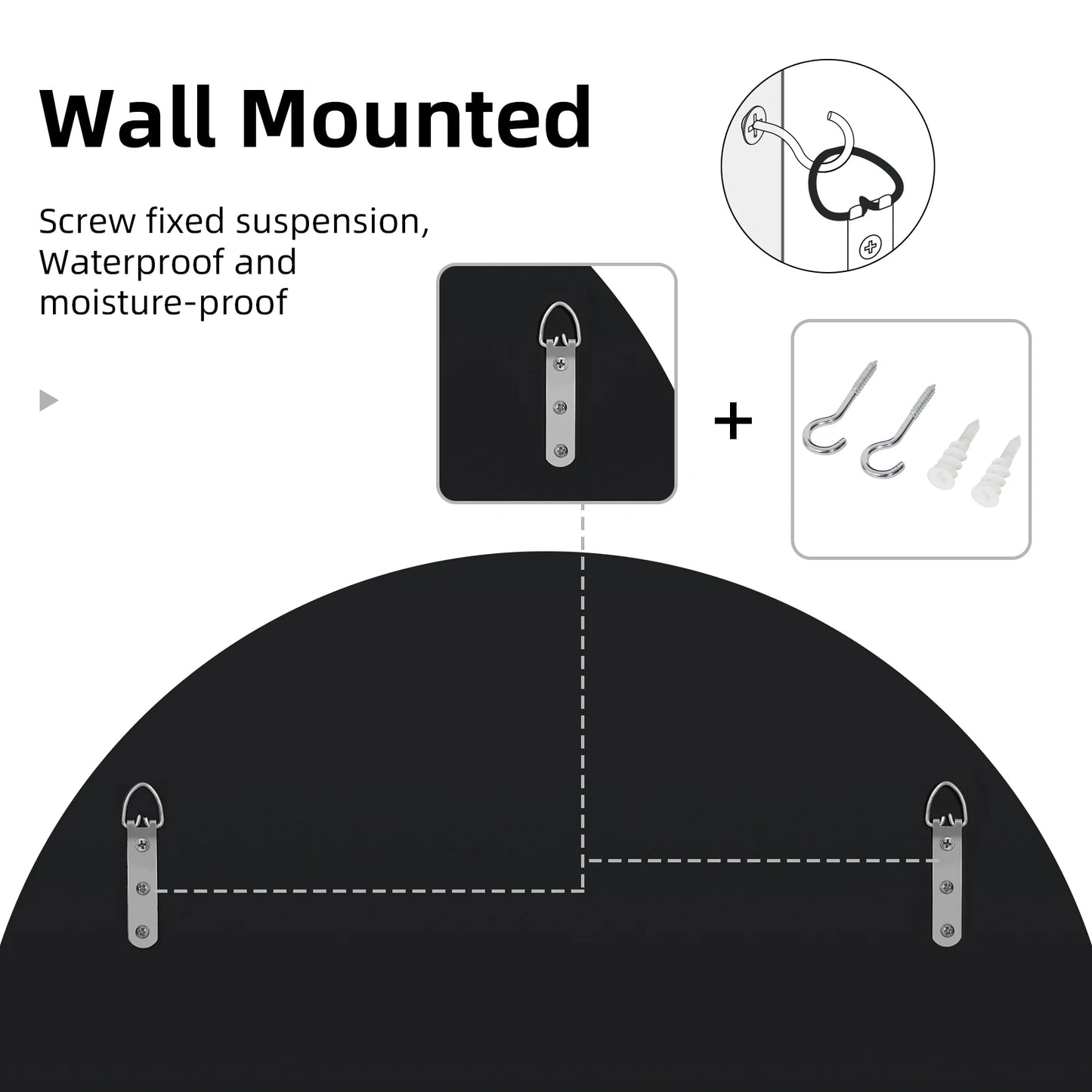 Round Sunburst Wall Mirror Beveled Edge Glass
