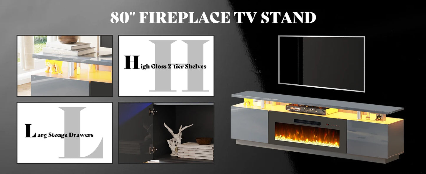 3 Piece Living Room Table Entertainment Set