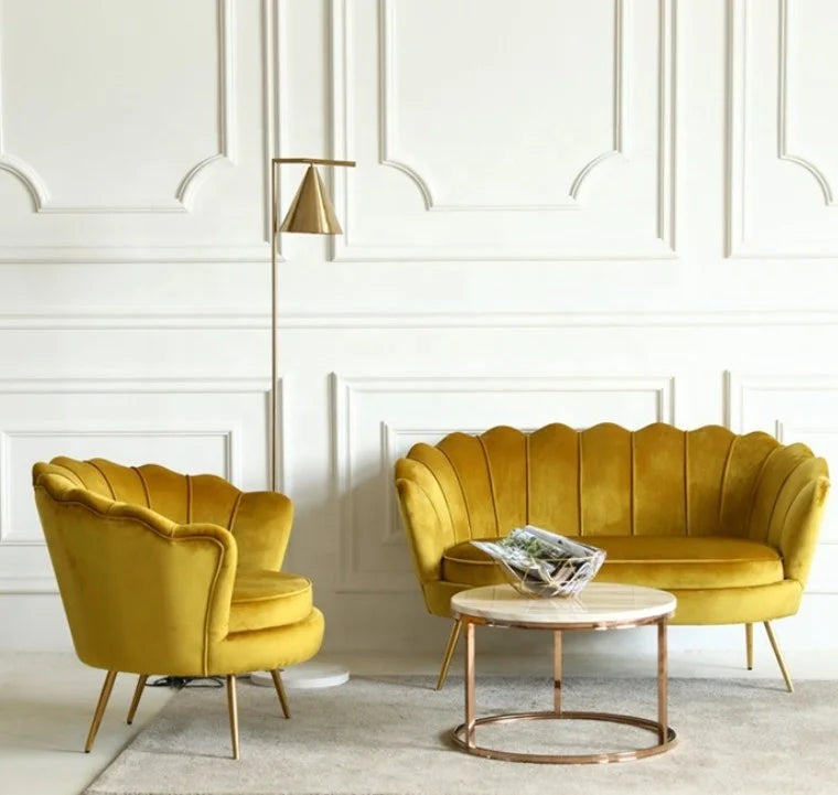 Luxury Velvet Accent Living Room Sofa