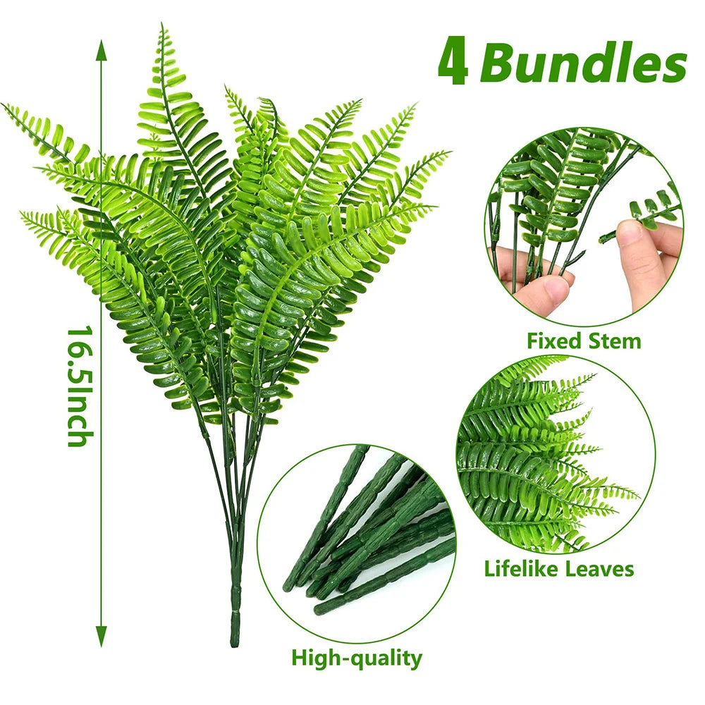 Indoor/Outdoor Boston Ferns Artificial Plants