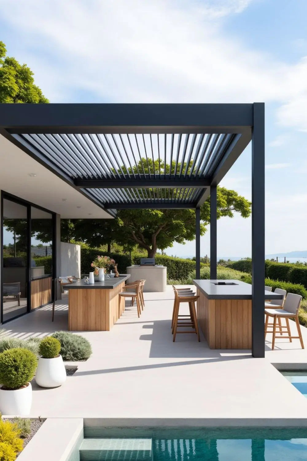 Aluminum Pergola 3x6m Relaxing Gazebo