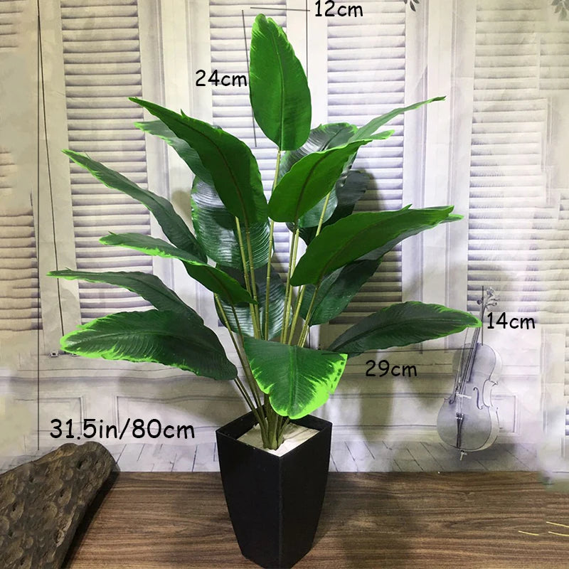 43IN. Tropical Outdoor Artificial Banana Tree