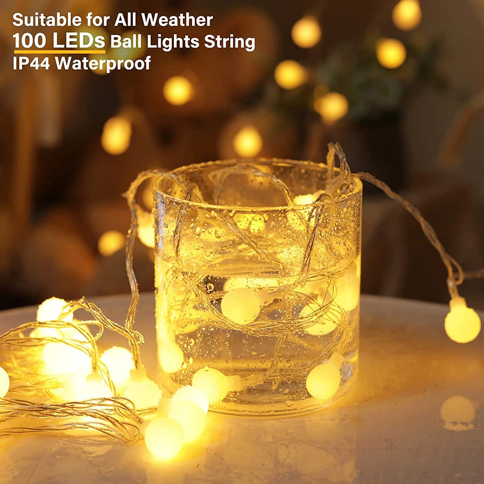 Fall Decor Maple Leaves Garland String Lights