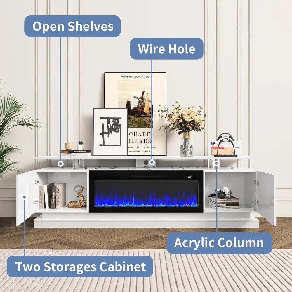 Electric Fireplace TV Console for TVs up to 70"