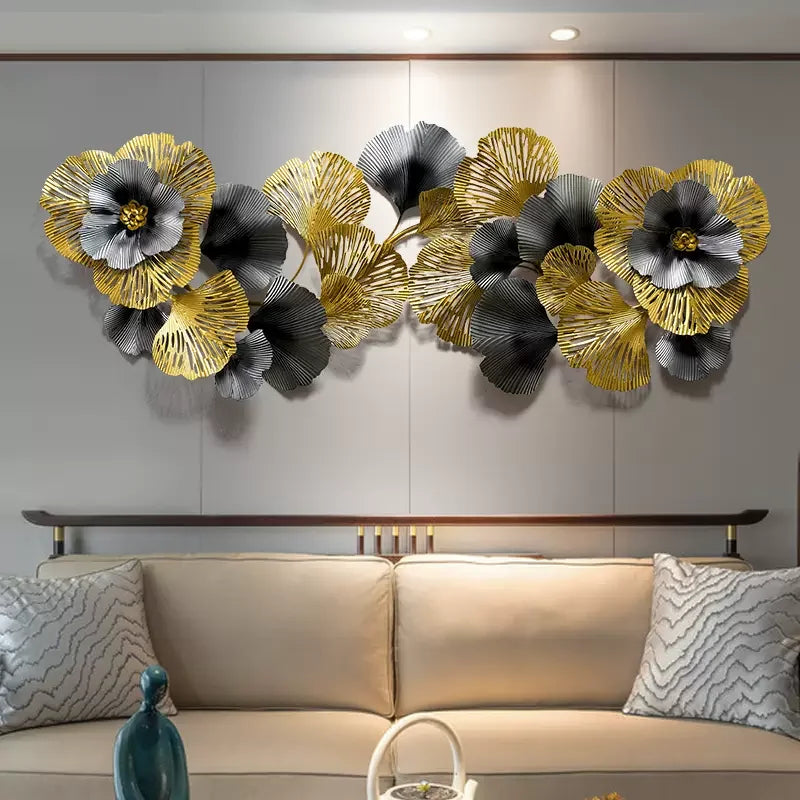 Luxury Leaf Sofa Wall Decoration