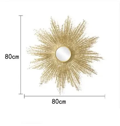 Decorative Wrought Iron Mirror Wall Mirror