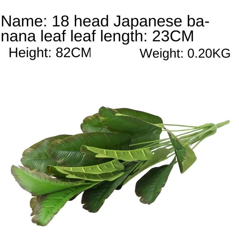18 head Japanese Artificial Banana Leaf Plant