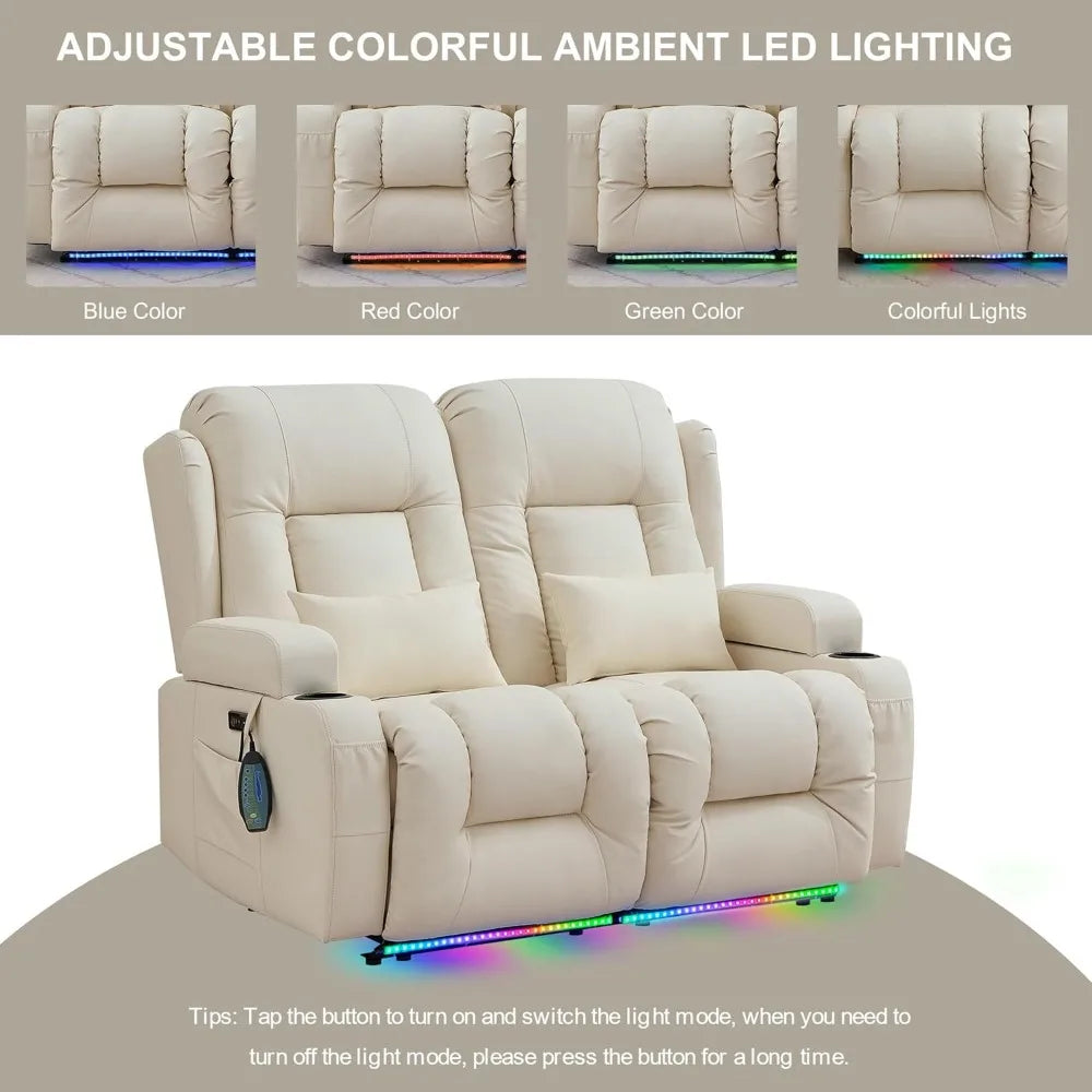 Home Theater Seat w/Massage & Heat