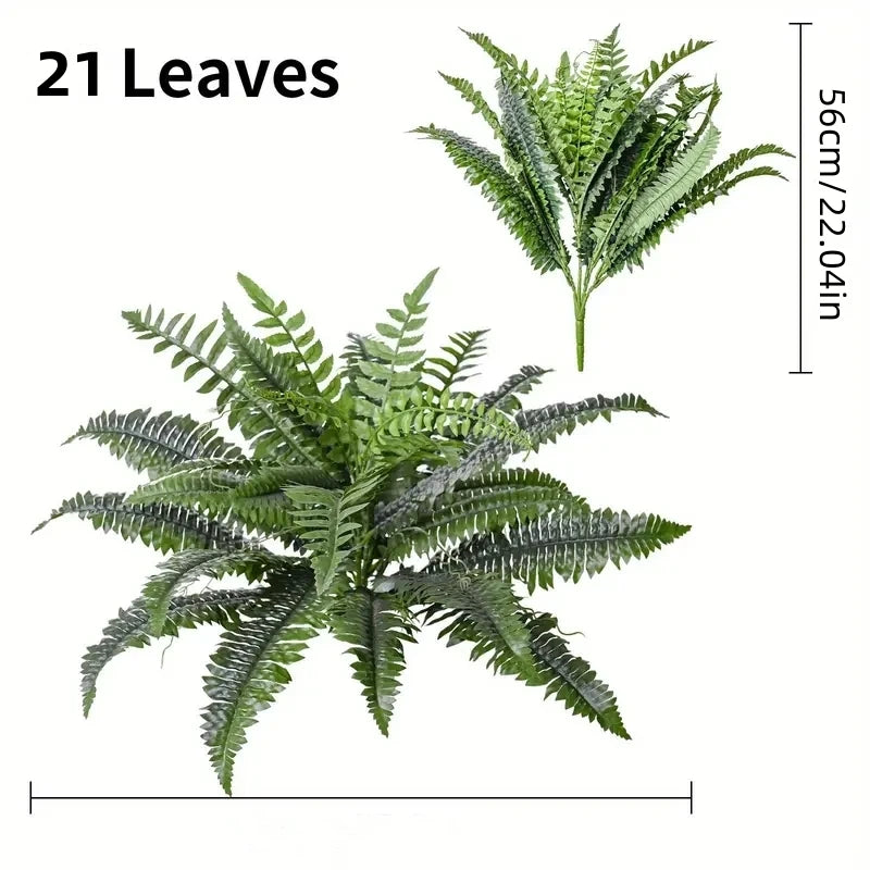 Realistic Boston Fern Porch Flower Decor