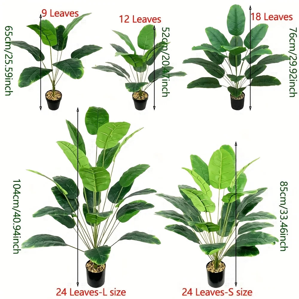Artificial Banana Leaf Plant