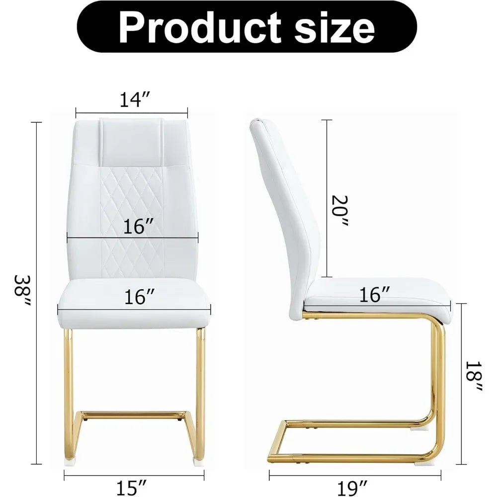 Elegant 7 Piece Dining Room With Metal Frame
