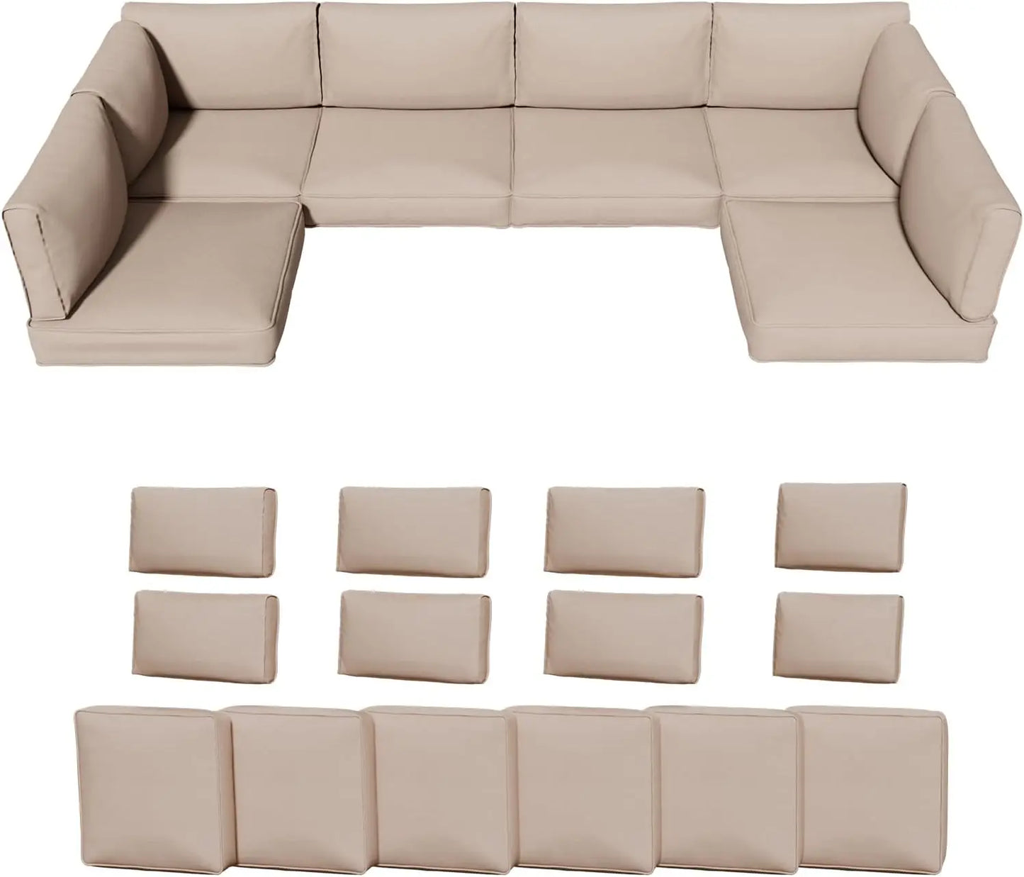 14 Piece Outdoor Cushions for Patio Furniture