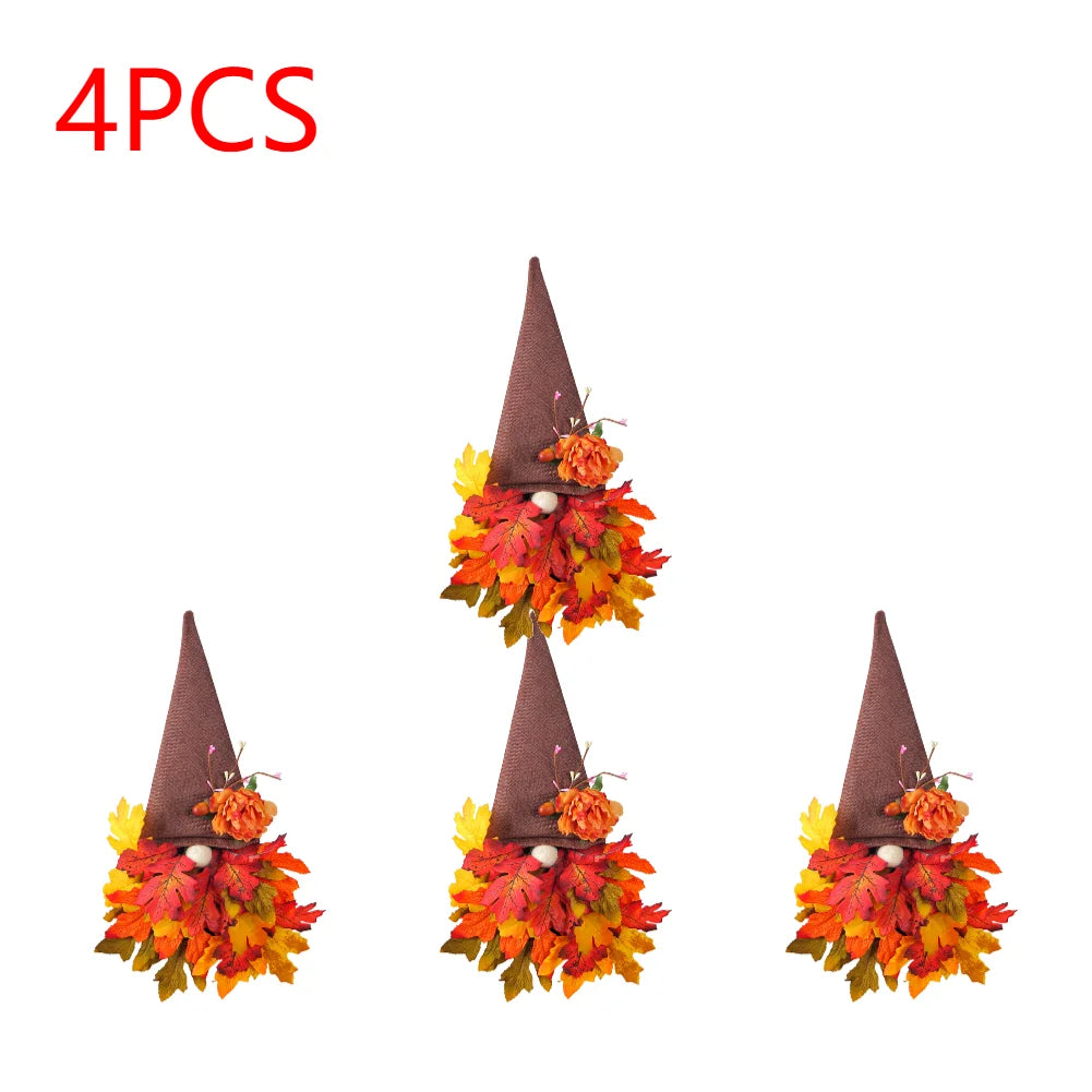 Fall Gnome Harvest Festival Decorative Wreath