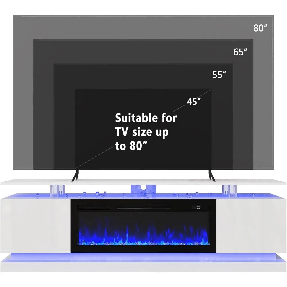 Electric Fireplace TV Console for TVs up to 70"