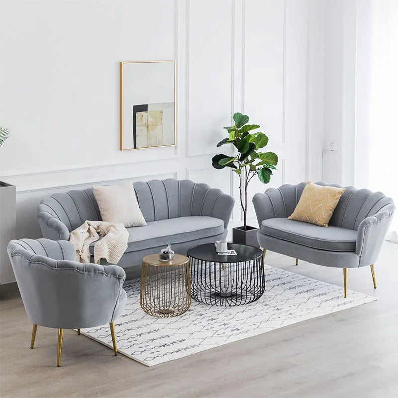 Luxury Velvet Accent Living Room Sofa